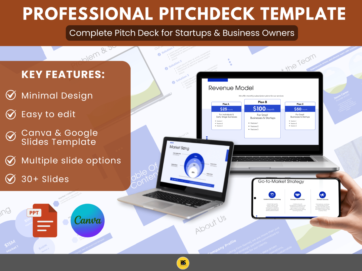 Ultimate Startup Pitch Deck Template – Professional & Investor-Ready