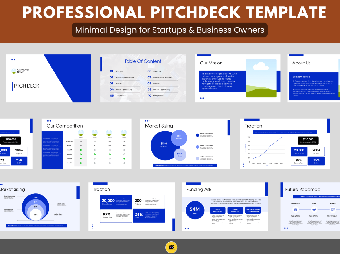 Ultimate Startup Pitch Deck Template – Professional & Investor-Ready