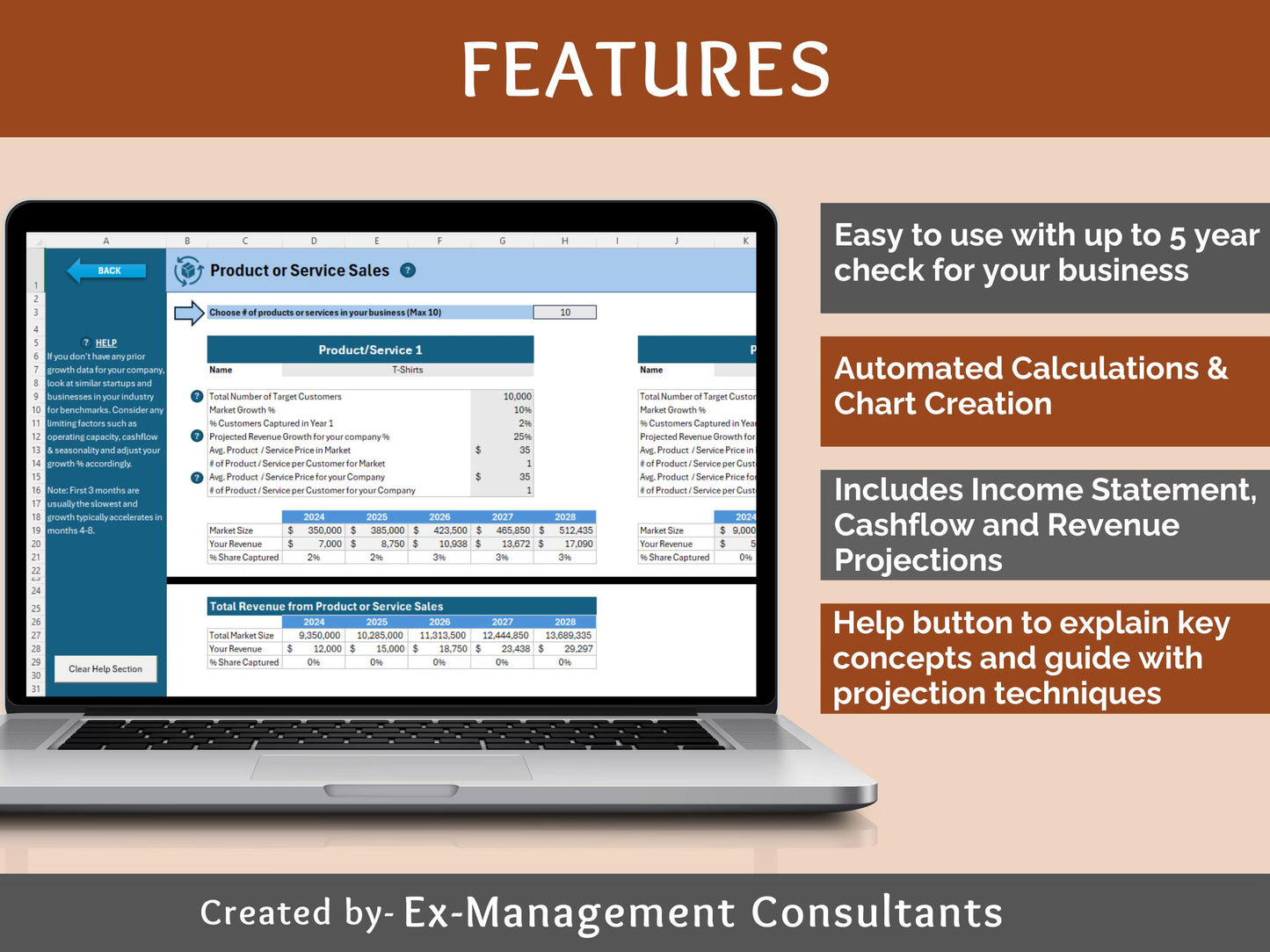 Business Validation Excel Workbook | Business Plan Financial Projections for Startups and Small Business Owners